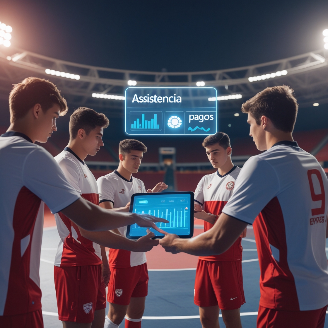 Leonardo_Phoenix_10_Un_equipo_de_jvenes_deportistas_con_unifor_2